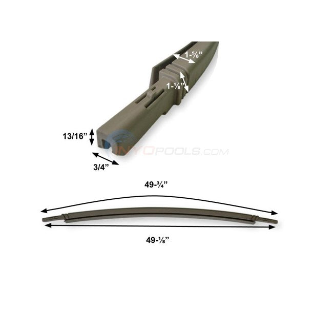 POOL WALL RIM RESIN 49-1/2" MATRIX - SINGLE RIM