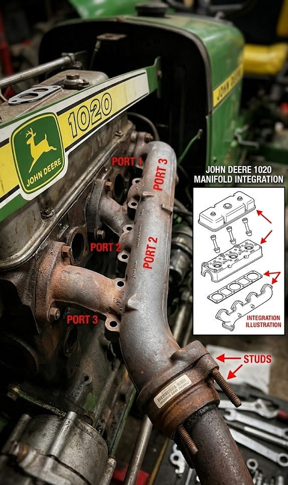 JOHN DEERE 1020 MANIFOLD REMANUFACTURED