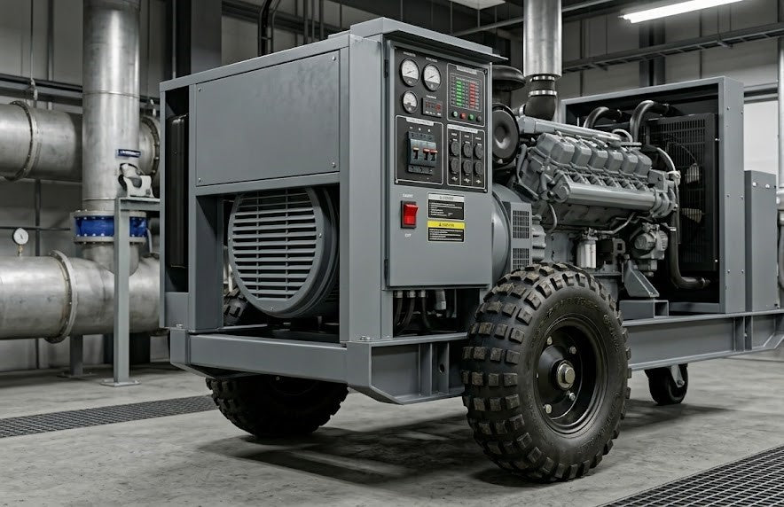 UNIVERSAL GENERATOR TIRE SET - FIT ALL PORTABLE AND RESIDENTIAL GENERATOR CAGES