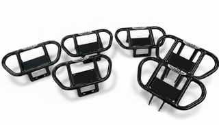 HYDRA 8' ROUND STEP 4-TRAD BLACK CANTILEVER SET OF SIX ! - UNIVERSAL MOUNT