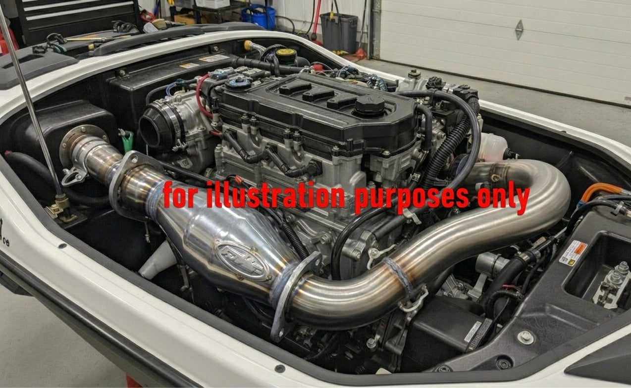 SEA-DOO GTX STAINLESS STEEL MANIFOLD COLLECTOR PIPE