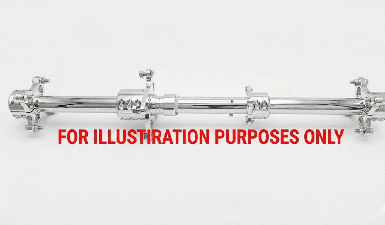 JOHN DEERE DEMON HEAVY DUTY AXLE REAR - CHROME FINISH